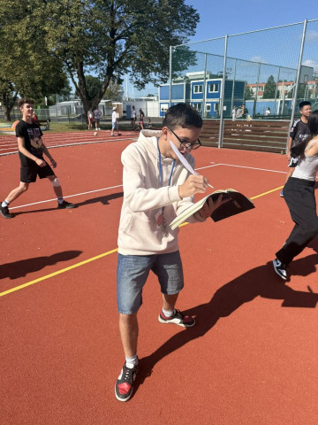 7.D na novém hřišti