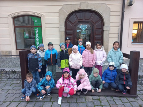 Návštěva krajské knihovny - 1. D