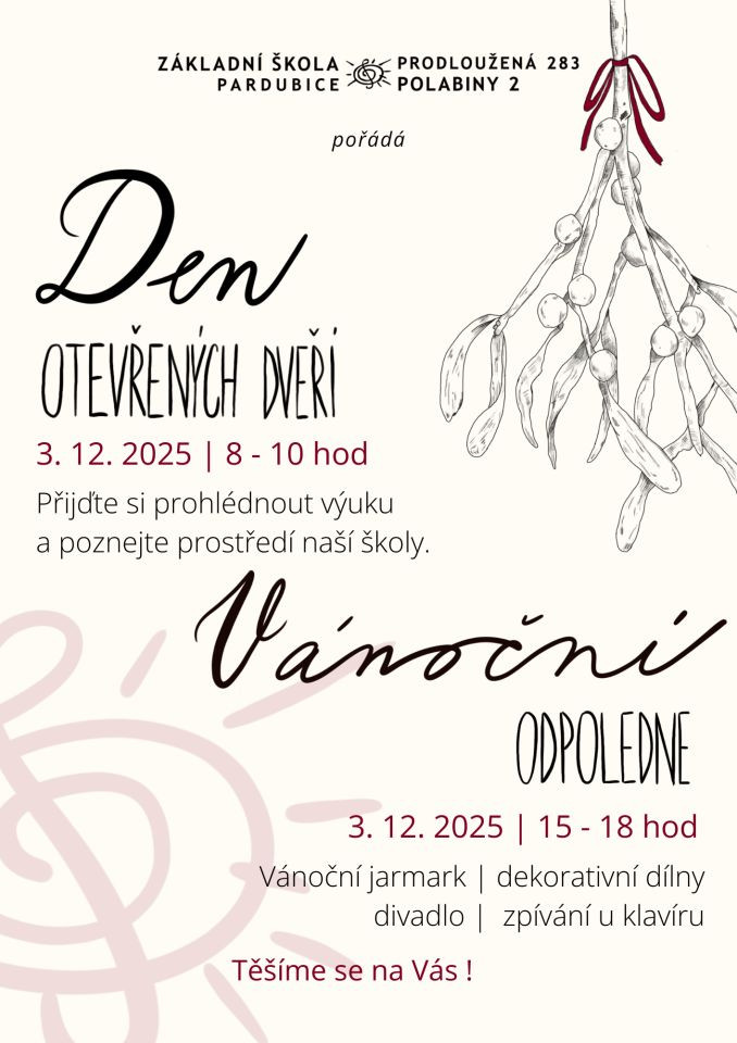 Den otevřených dveří a Vánoční odpoledne