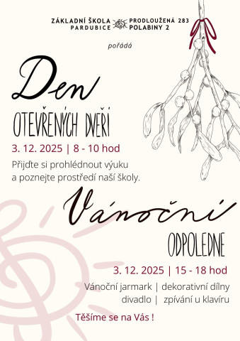 Den otevřených dveří a Vánoční odpoledne