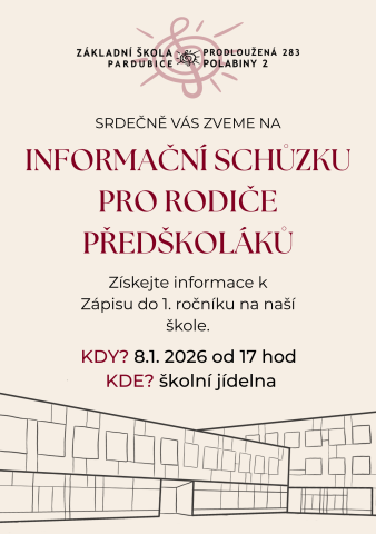 Informační schůzka k Zápisu do 1. ročníku