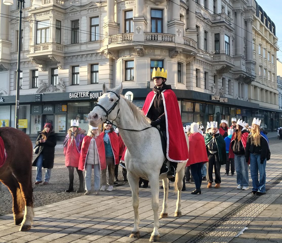 Čtyřlístek na zahájení Tříkrálové sbírky