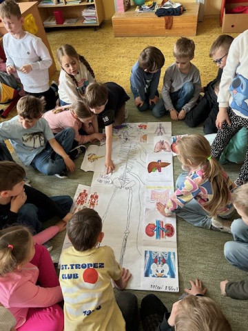 Když děti učí děti- Pepčova prezentace o lidském těle